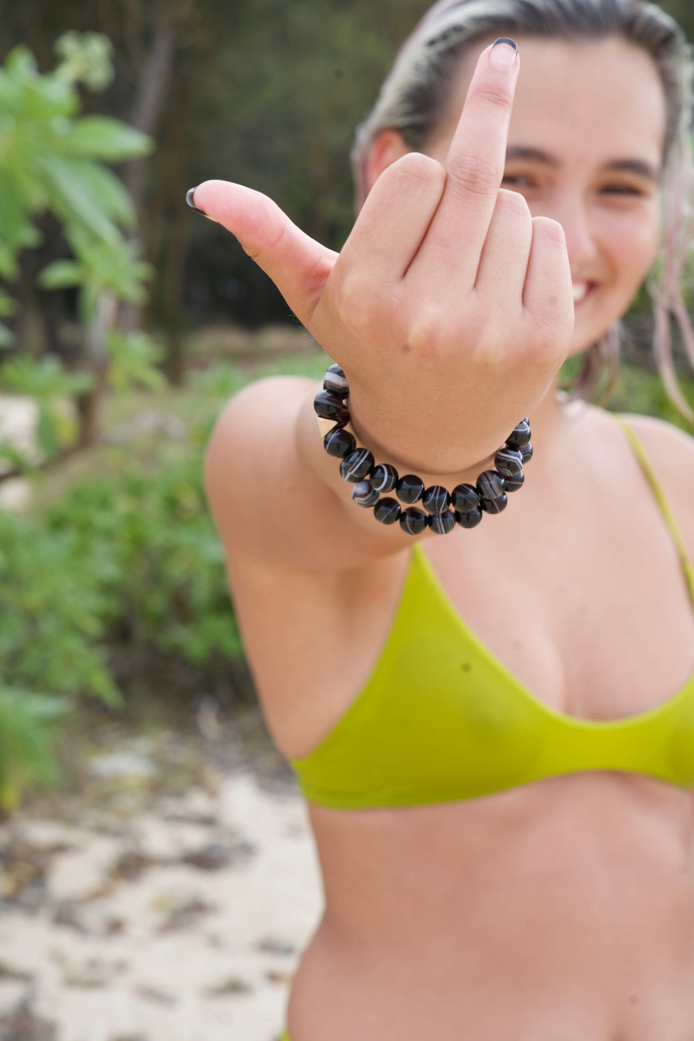 Banded Agate Mala Bracelet