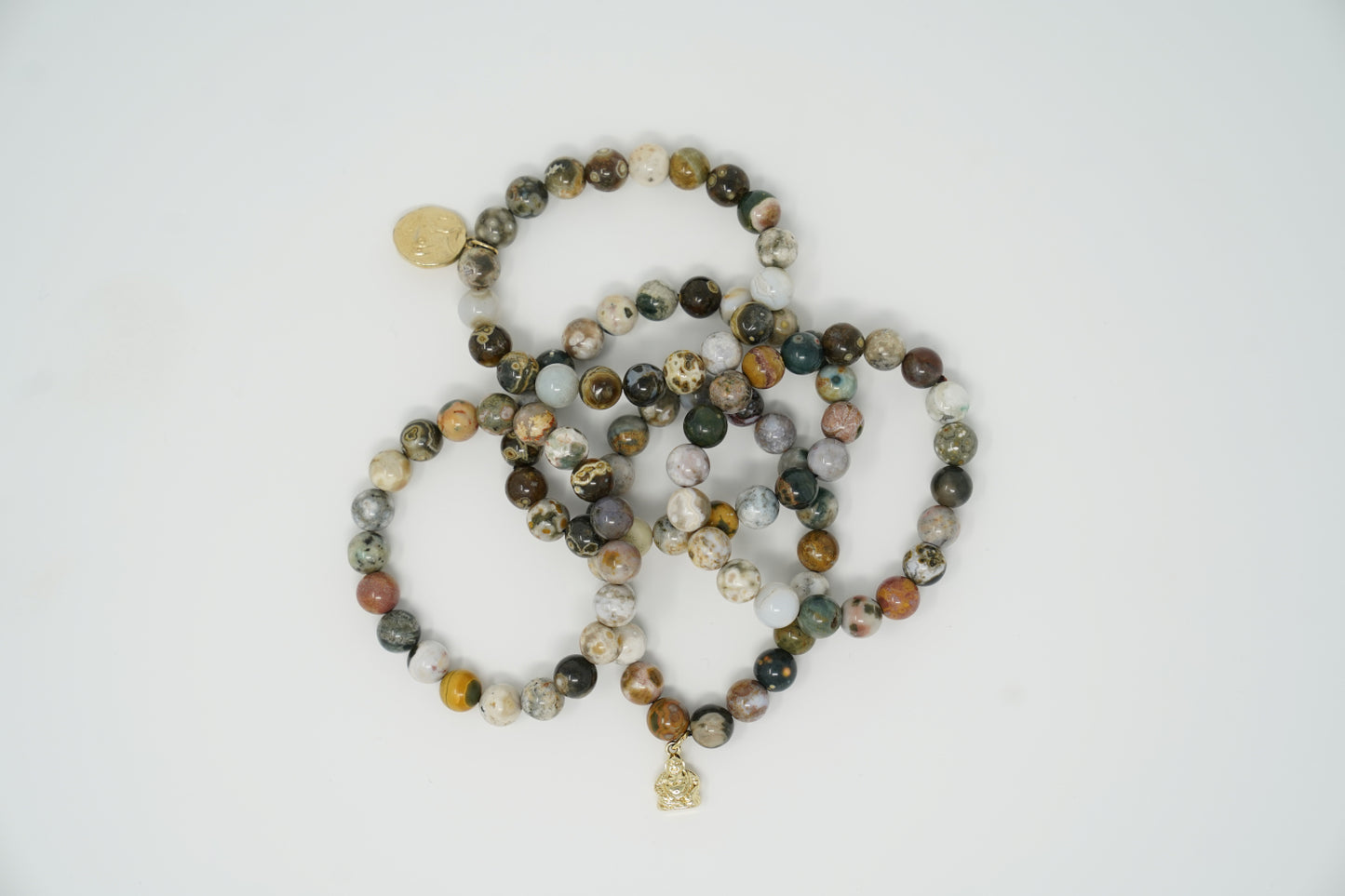 Ocean Jasper Mala Bracelet